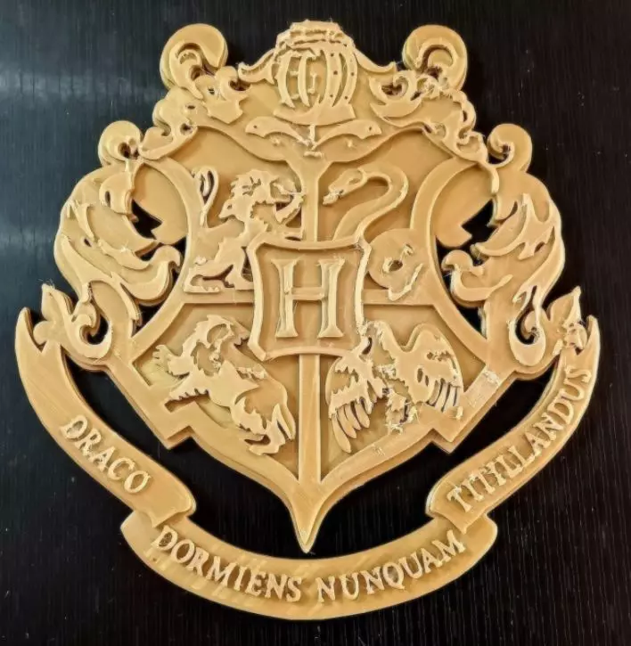 HARRY POTTER HOGWARTS SCHOOL BADGE 3D print model_0