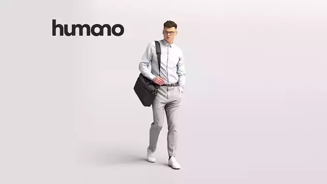 Humano Walking People 2201-07 3D model