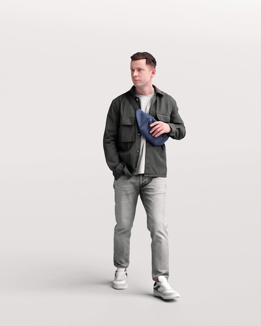 Humano Walking Man 2201-06 3D model_9