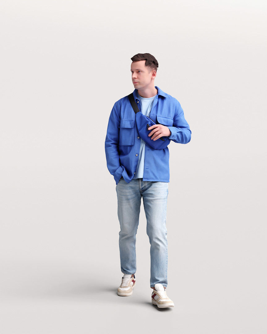Humano Walking Man 2201-06 3D model_3