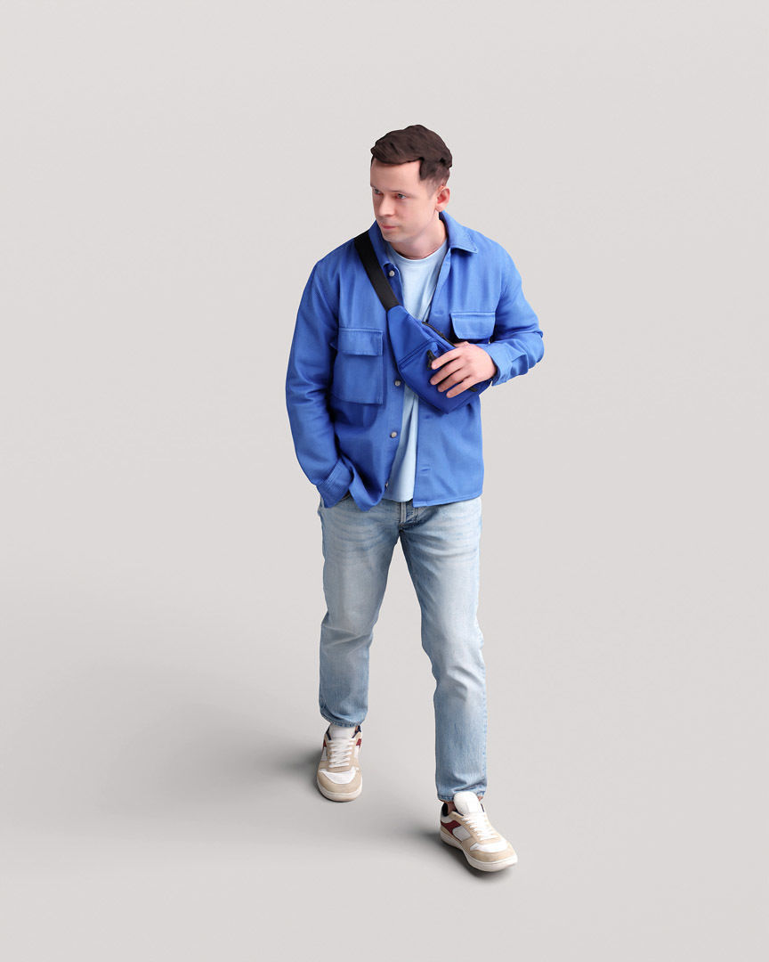 Humano Walking Man 2201-06 3D model_8