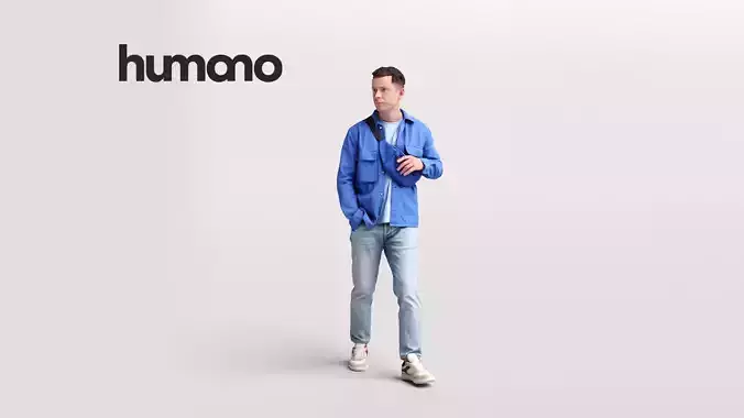 Humano Walking Man 2201-06 3D model