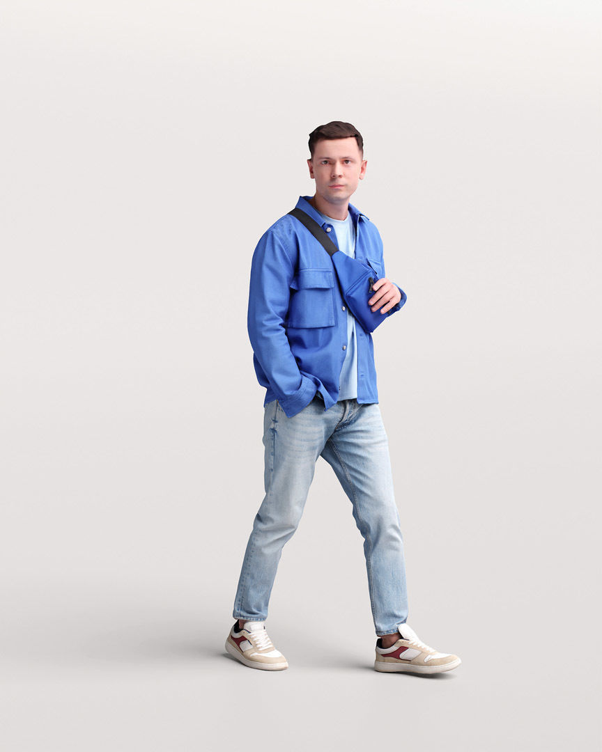 Humano Walking Man 2201-06 3D model_2