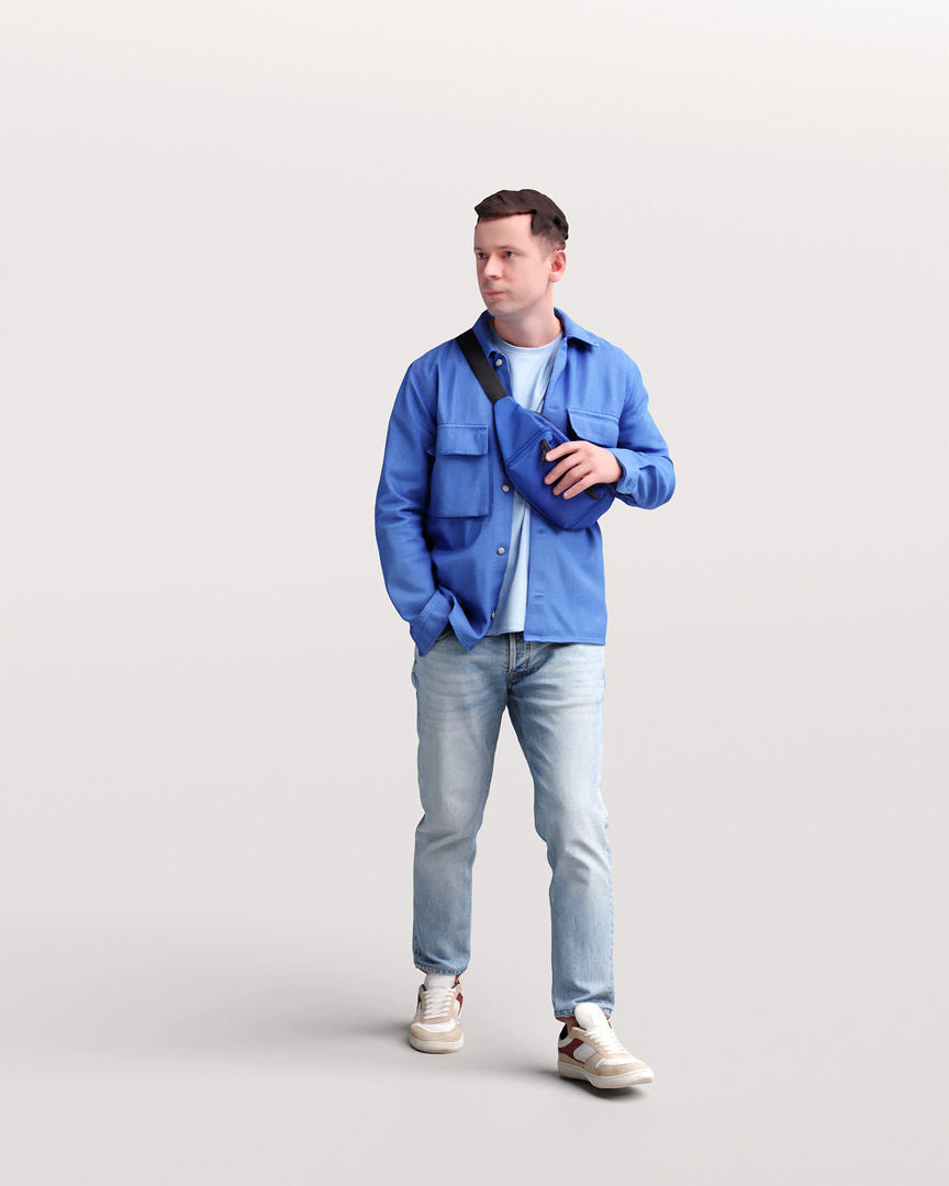 Humano Walking Man 2201-06 3D model_1
