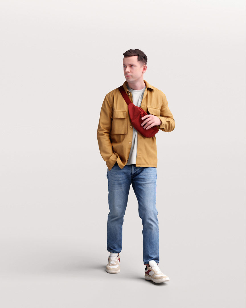 Humano Walking Man 2201-06 3D model_11