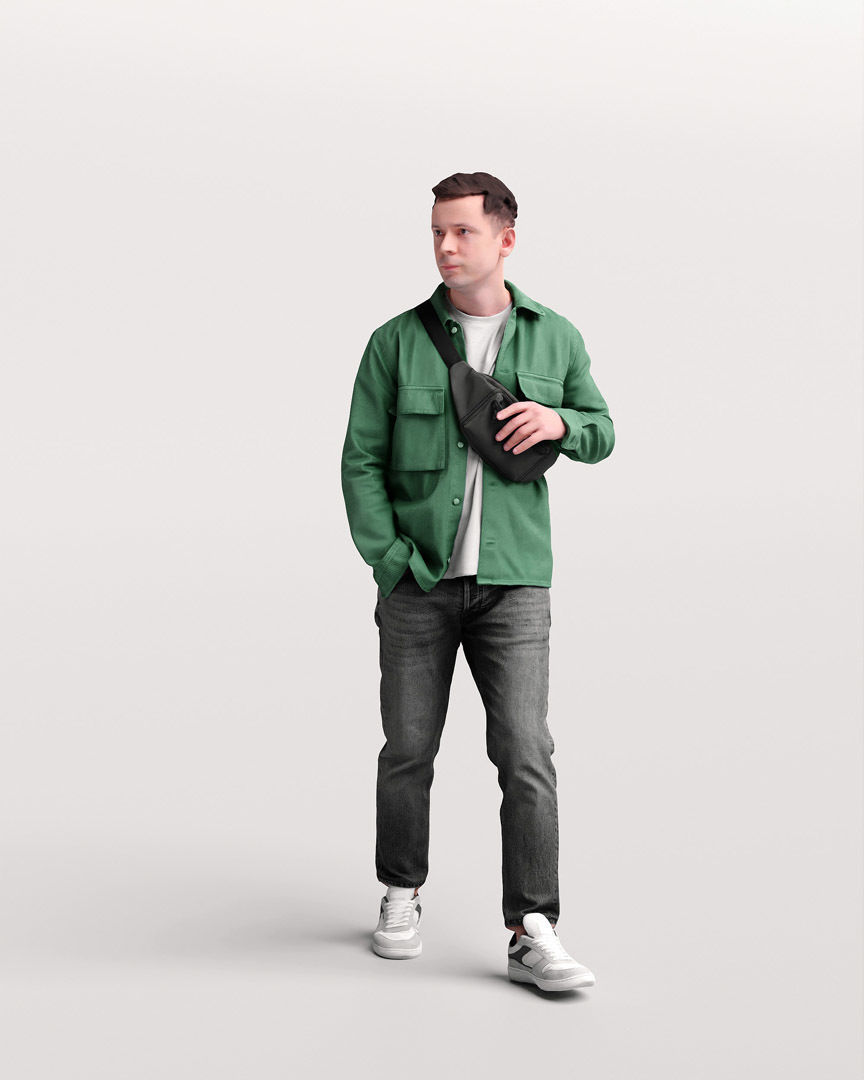 Humano Walking Man 2201-06 3D model_10