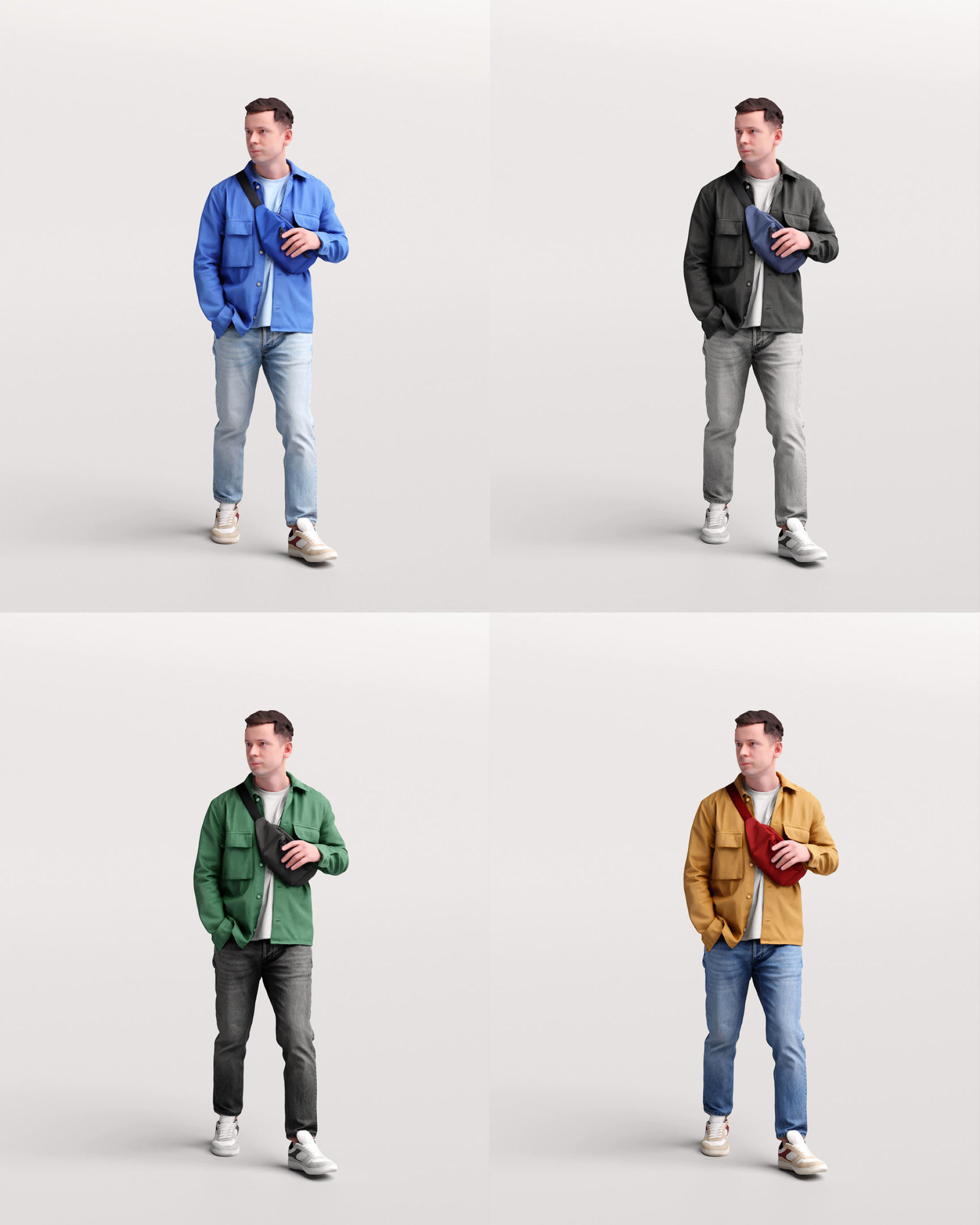 Humano Walking Man 2201-06 3D model_13