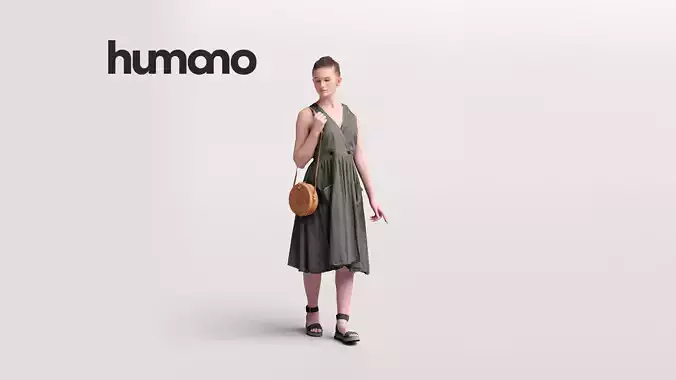 Humano Walking Woman 2201-05 3D model
