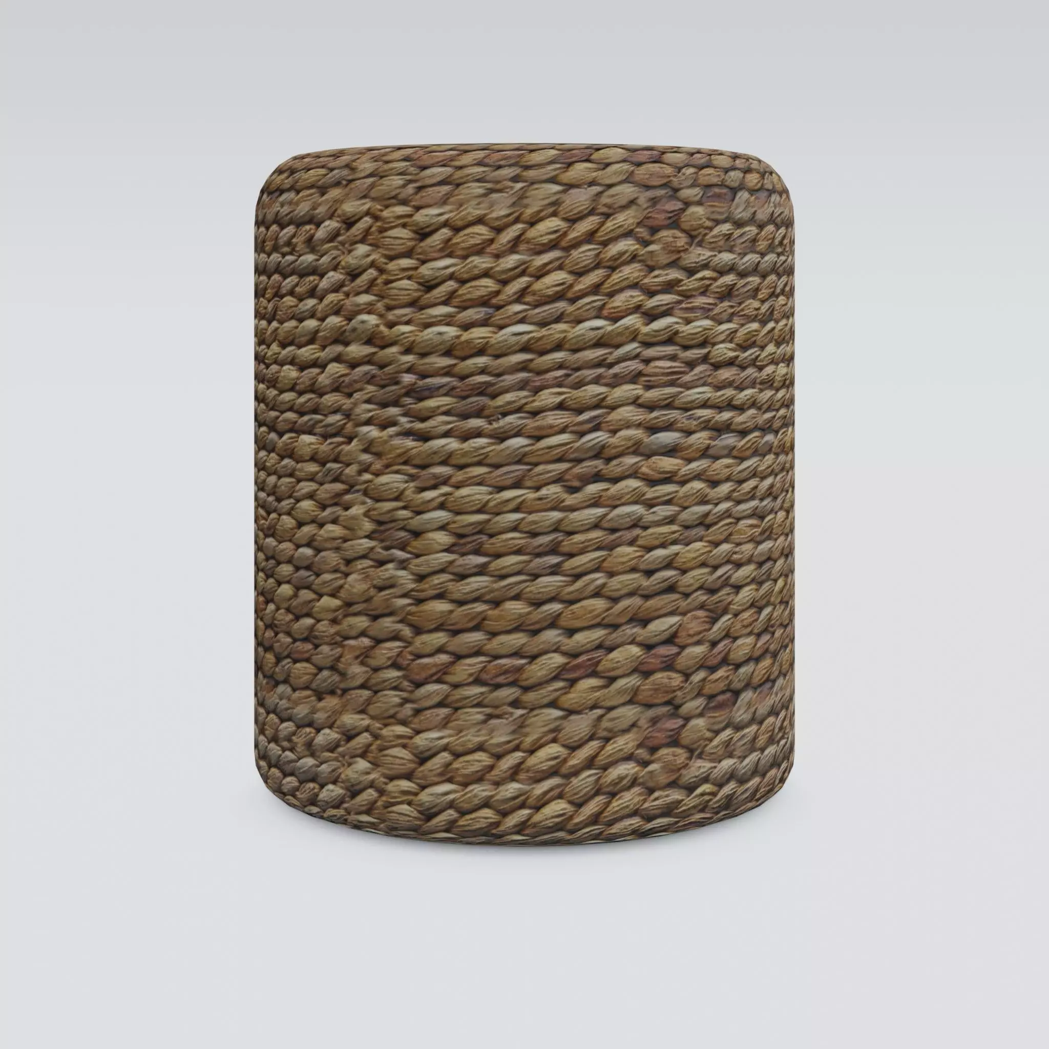 Round Stool Low-poly 3D model_0