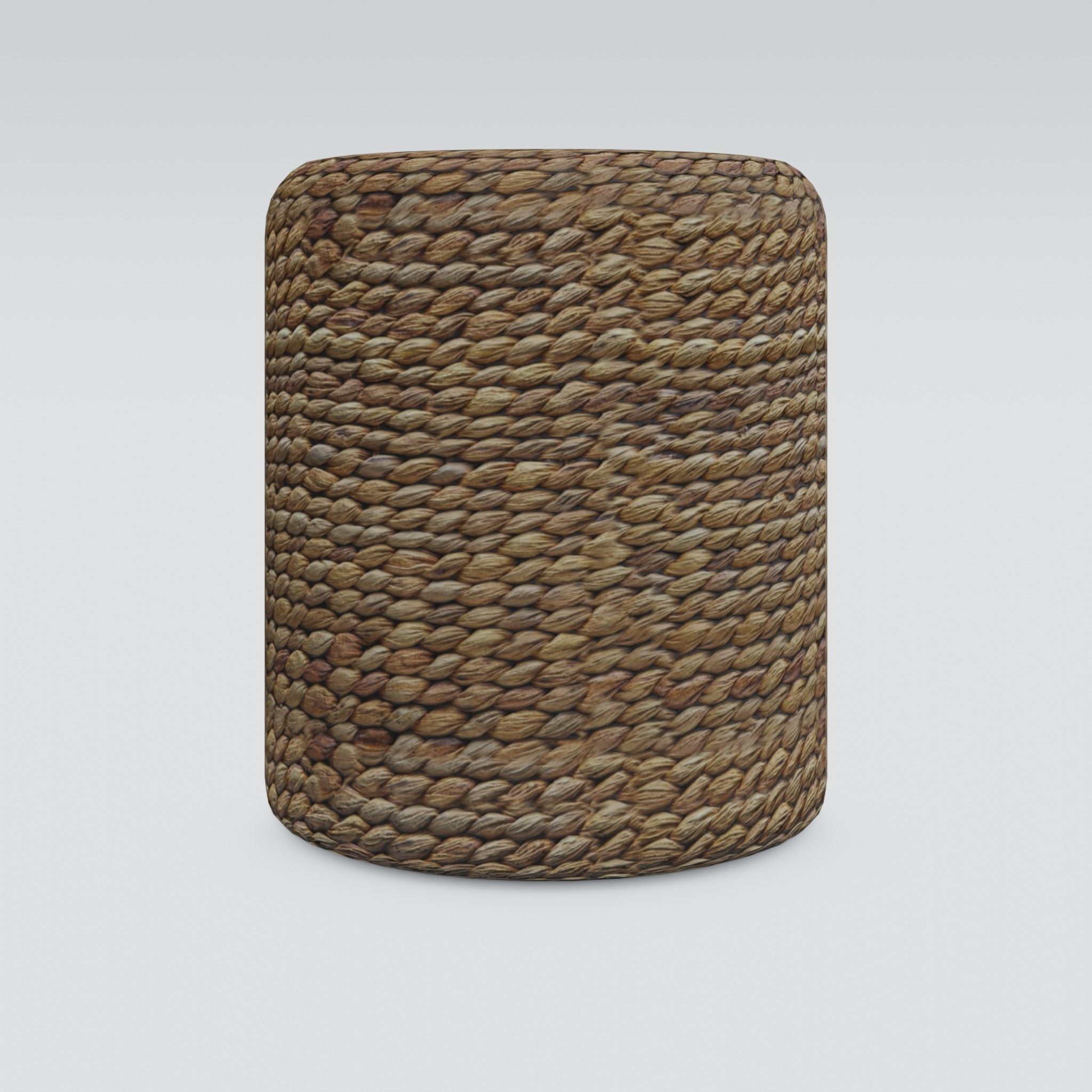Round Stool Low-poly 3D model_1
