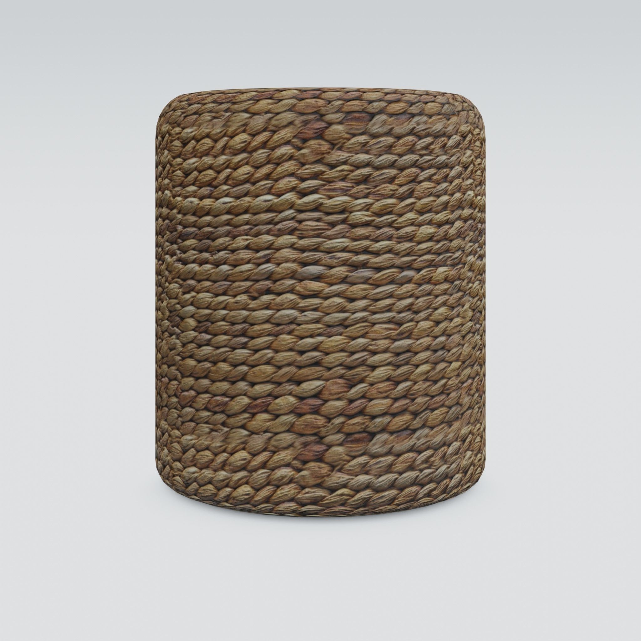 Round Stool Low-poly 3D model_2
