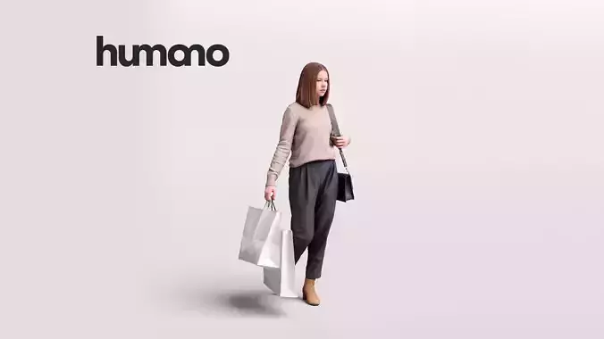 Humano Walking Woman 2201-04 3D model