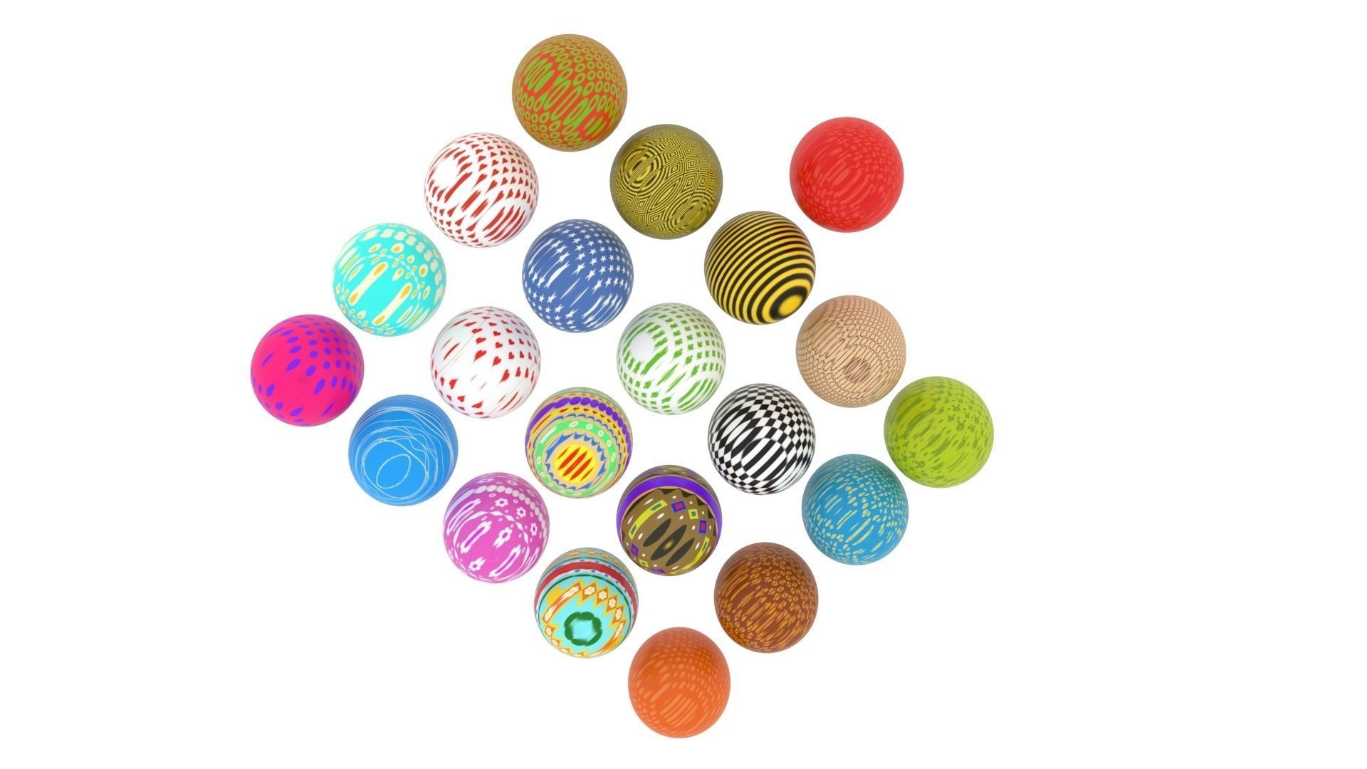 Easter Eggs Collection 3D model_4