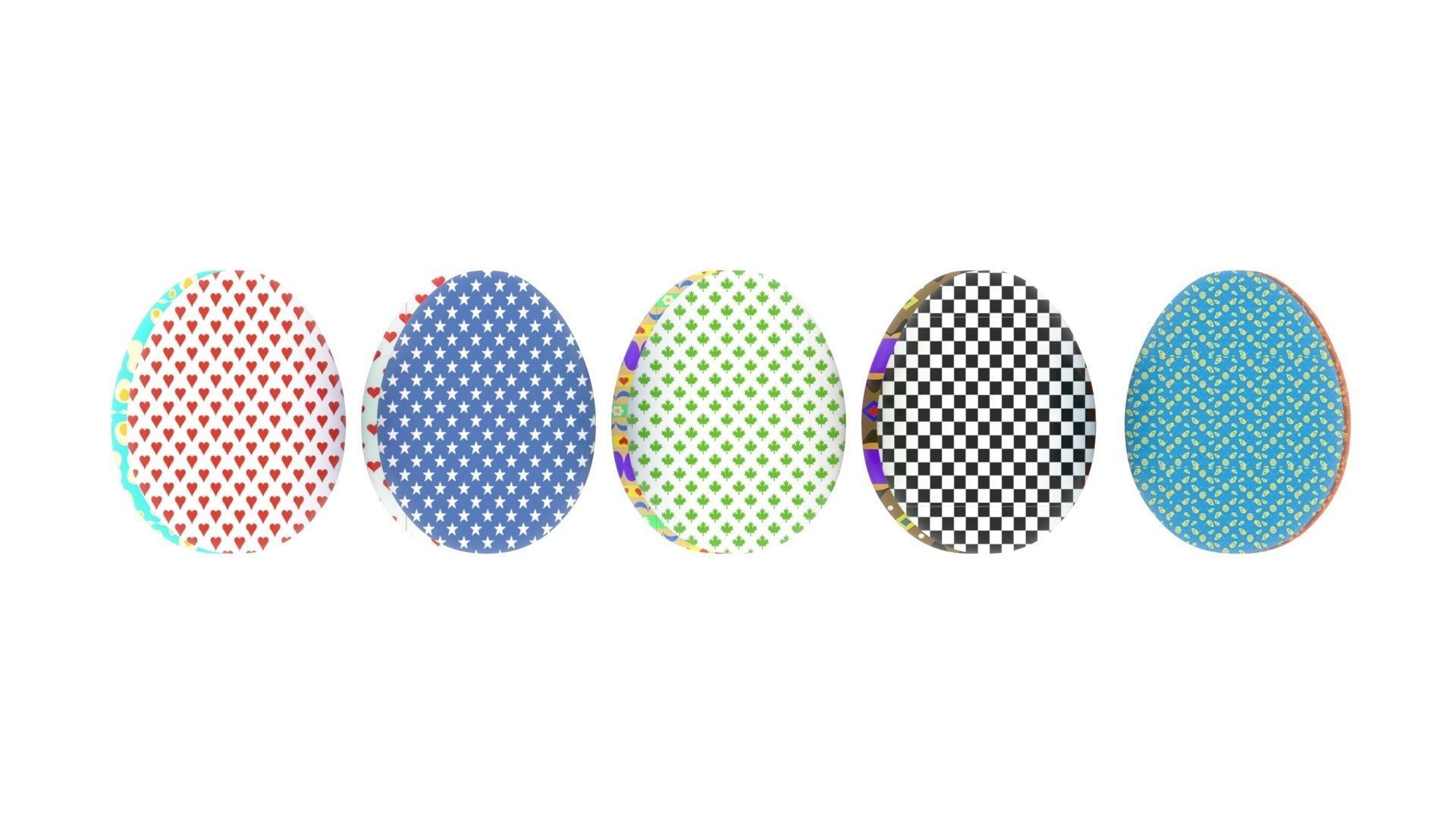 Easter Eggs Collection 3D model_16