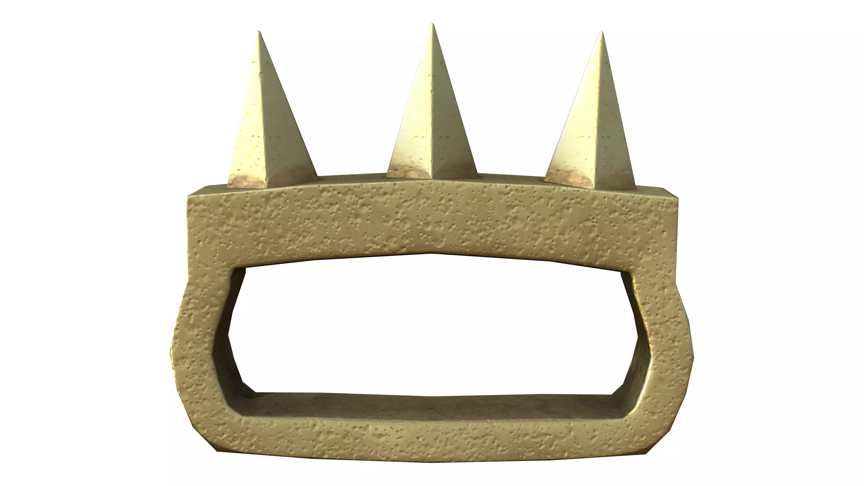 Fantasy Iron Studs Knuckles Low-poly 3D model