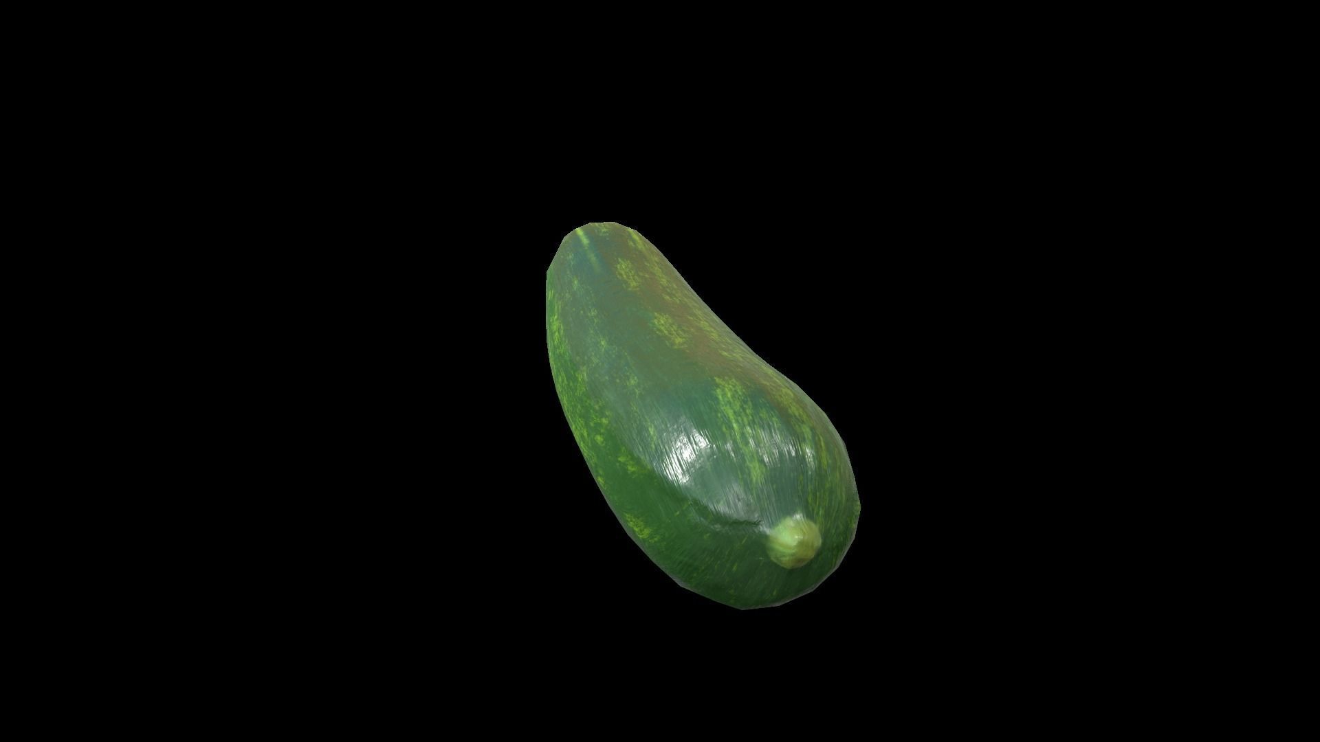 Cucumber Low-poly 3D model_6