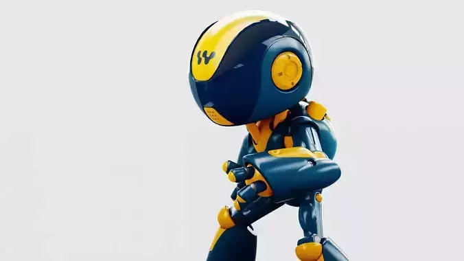 TOY BOT HUMOND  RIGGED