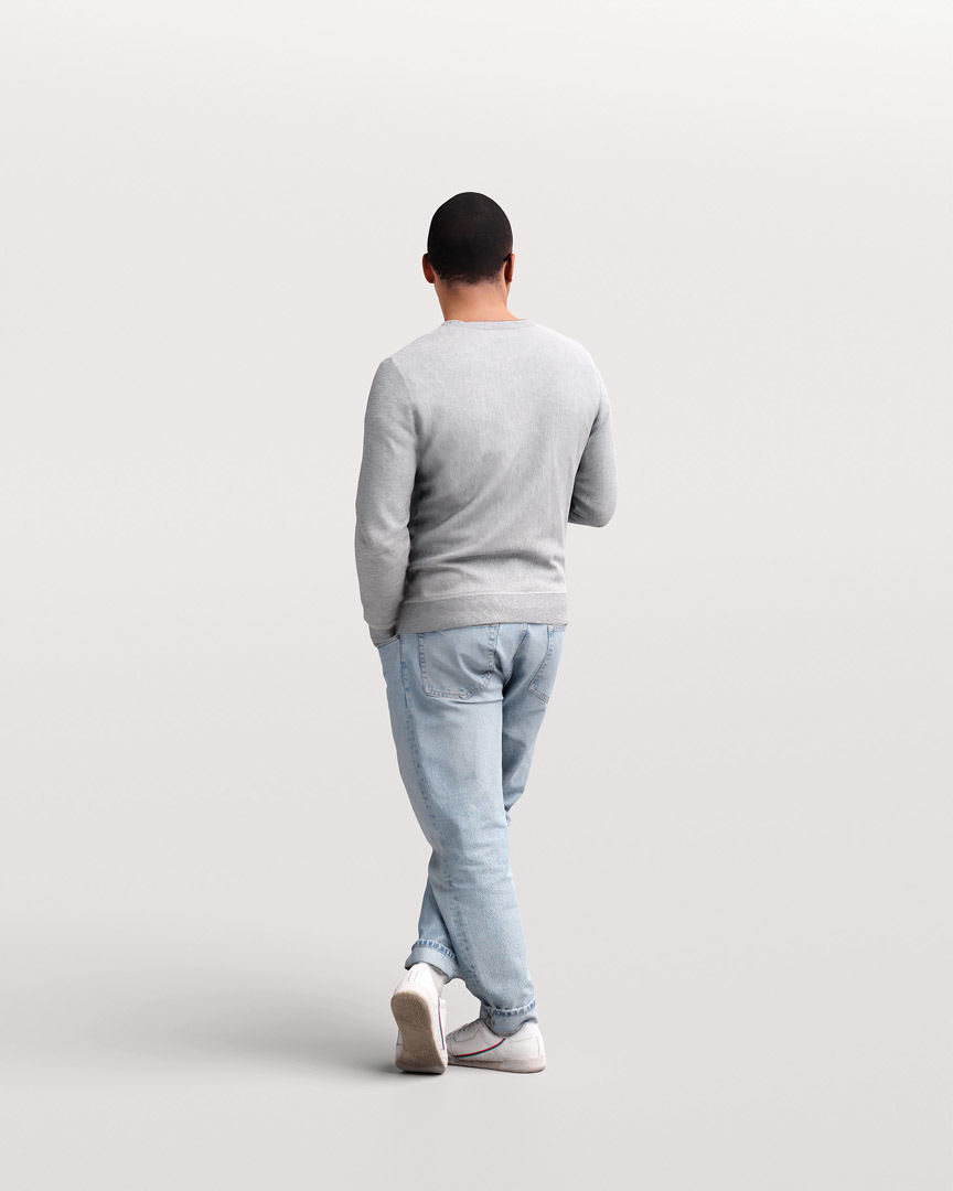 Humano Standing Man 2202-09 3D model_4