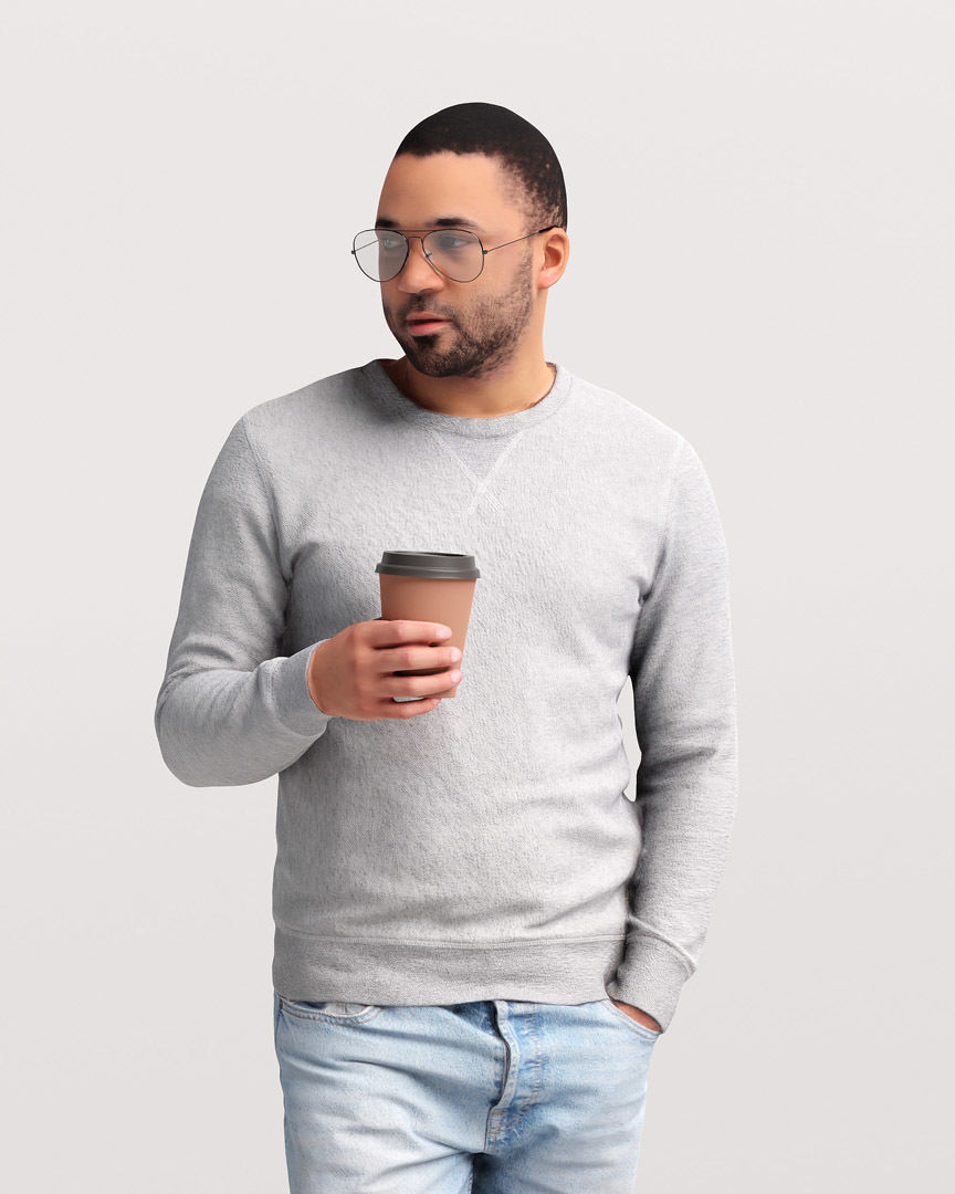 Humano Standing Man 2202-09 3D model_6