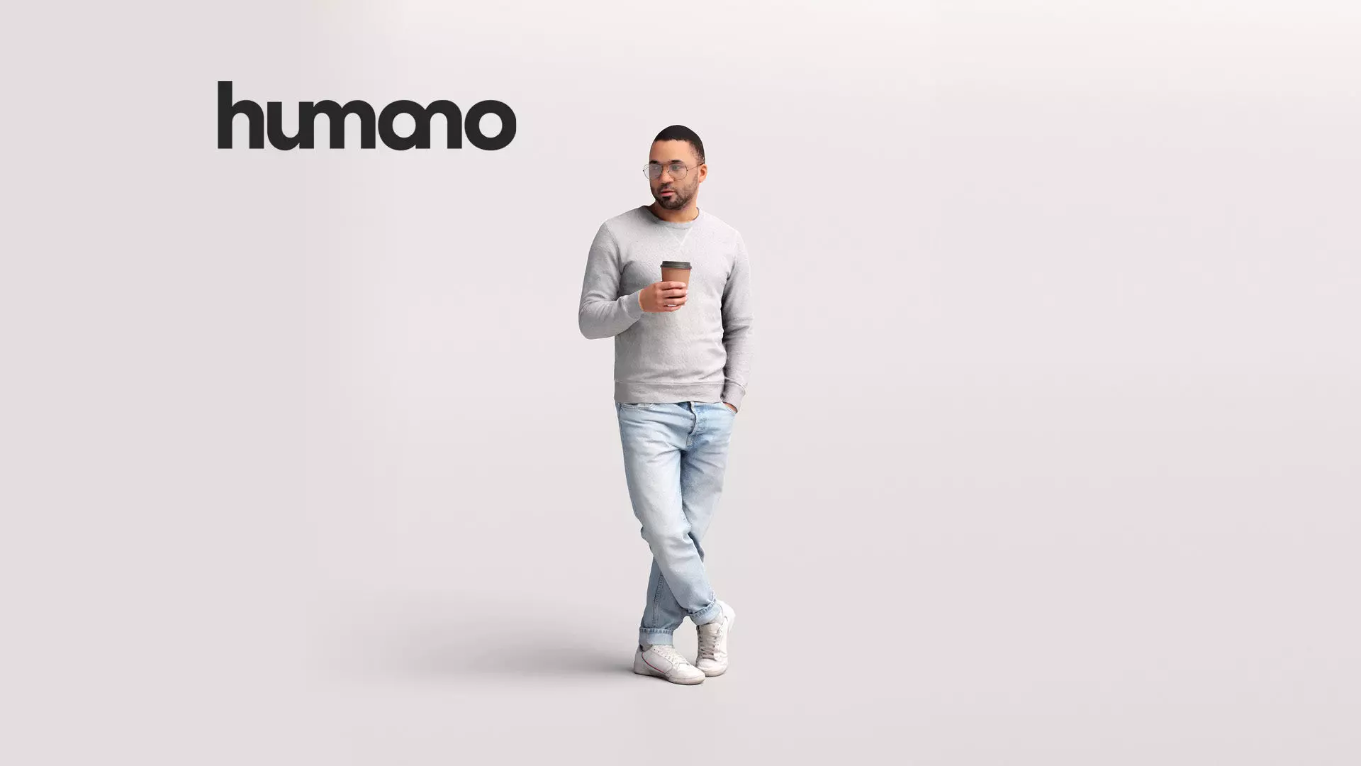 Humano Standing Man 2202-09 3D model_0