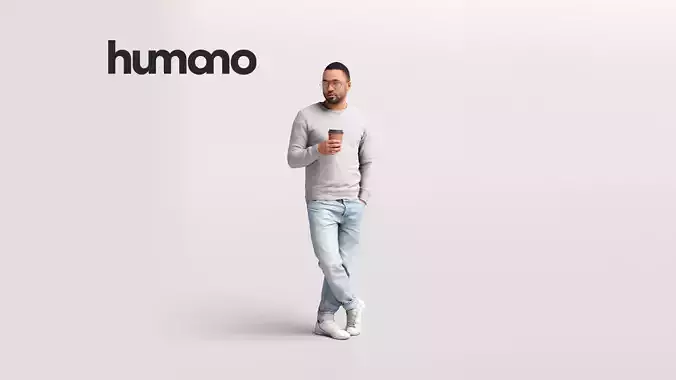 Humano Standing Man 2202-09 3D model