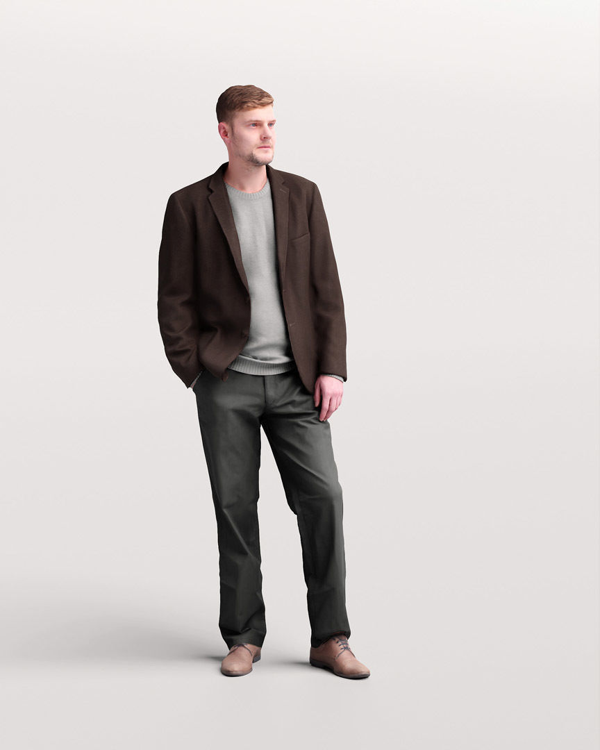 Humano Standing Man 2202-08 3D model_10