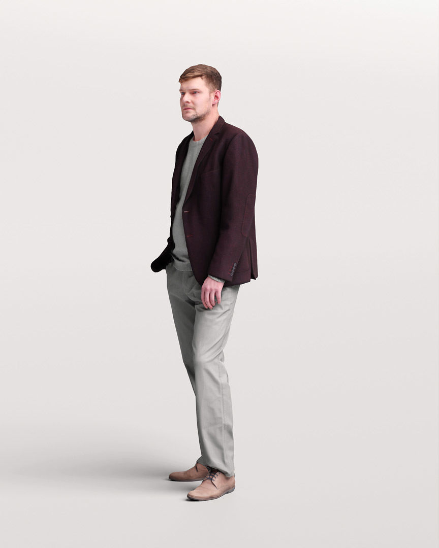 Humano Standing Man 2202-08 3D model_5