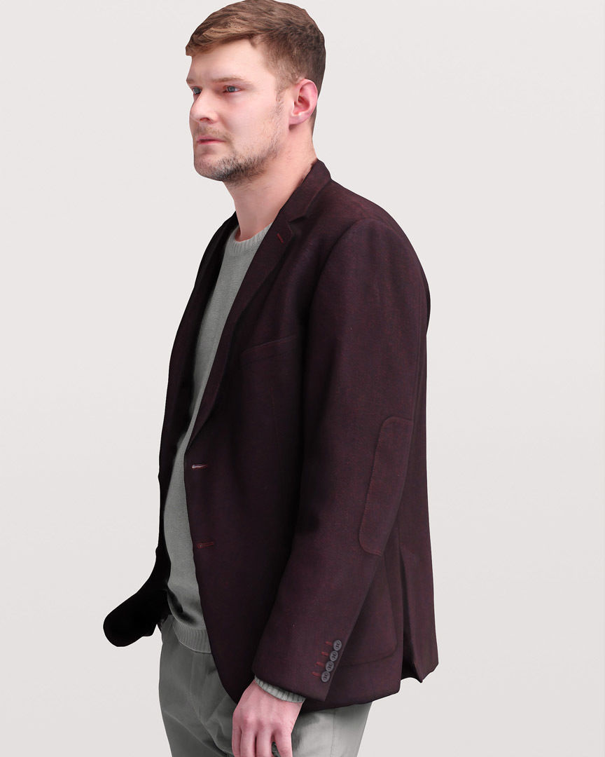 Humano Standing Man 2202-08 3D model_7