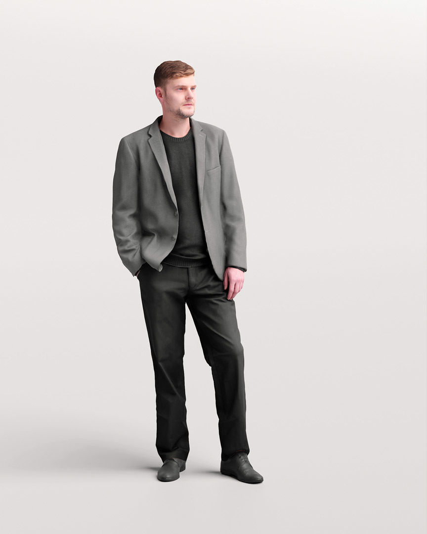 Humano Standing Man 2202-08 3D model_11