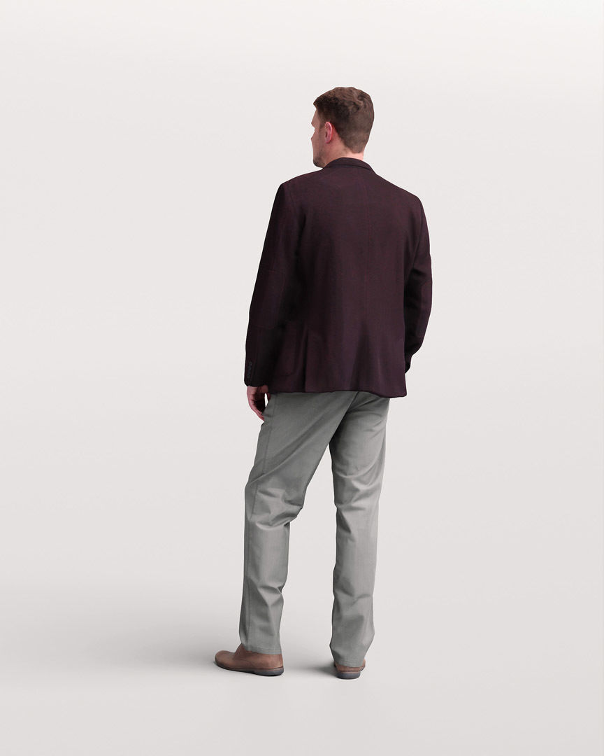 Humano Standing Man 2202-08 3D model_4