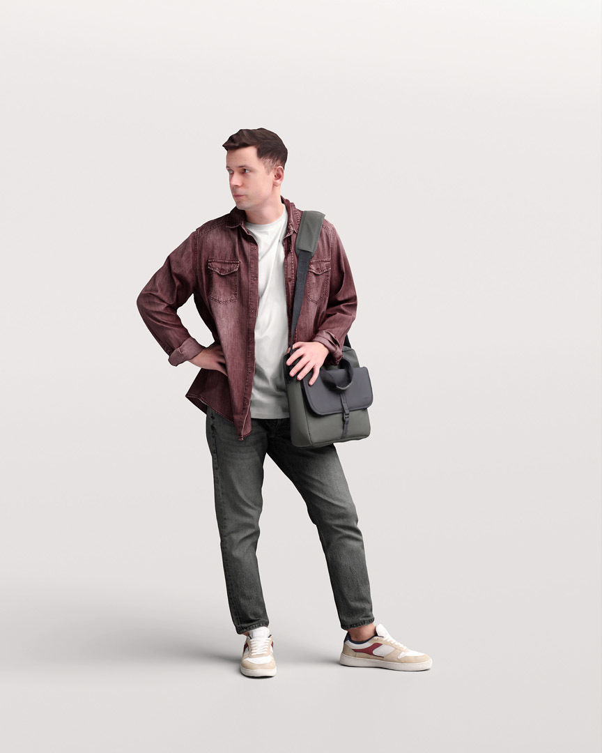 Humano Standing Man 2202-07 3D model_10