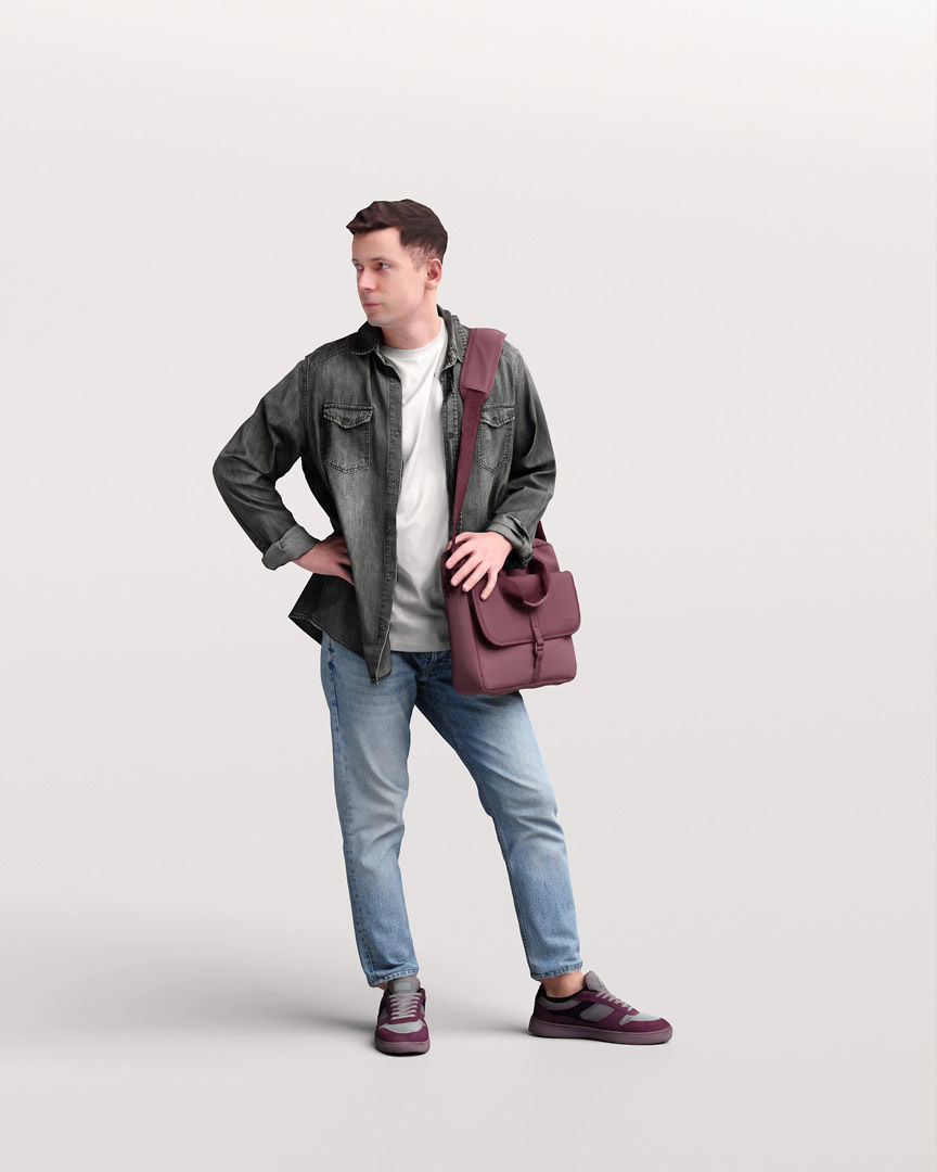 Humano Standing Man 2202-07 3D model_11