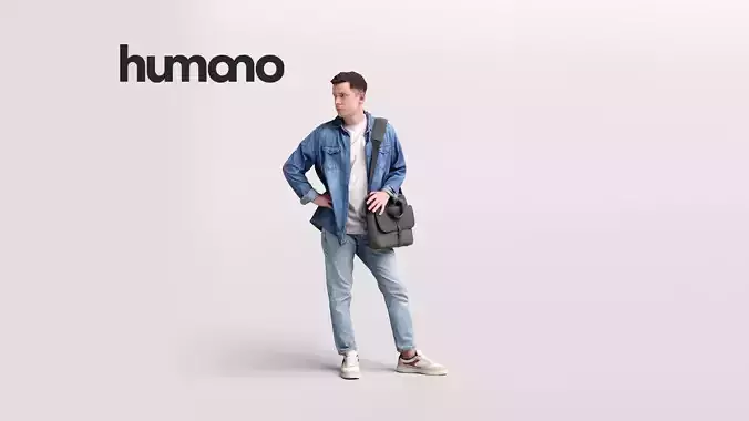 Humano Standing Man 2202-07 3D model