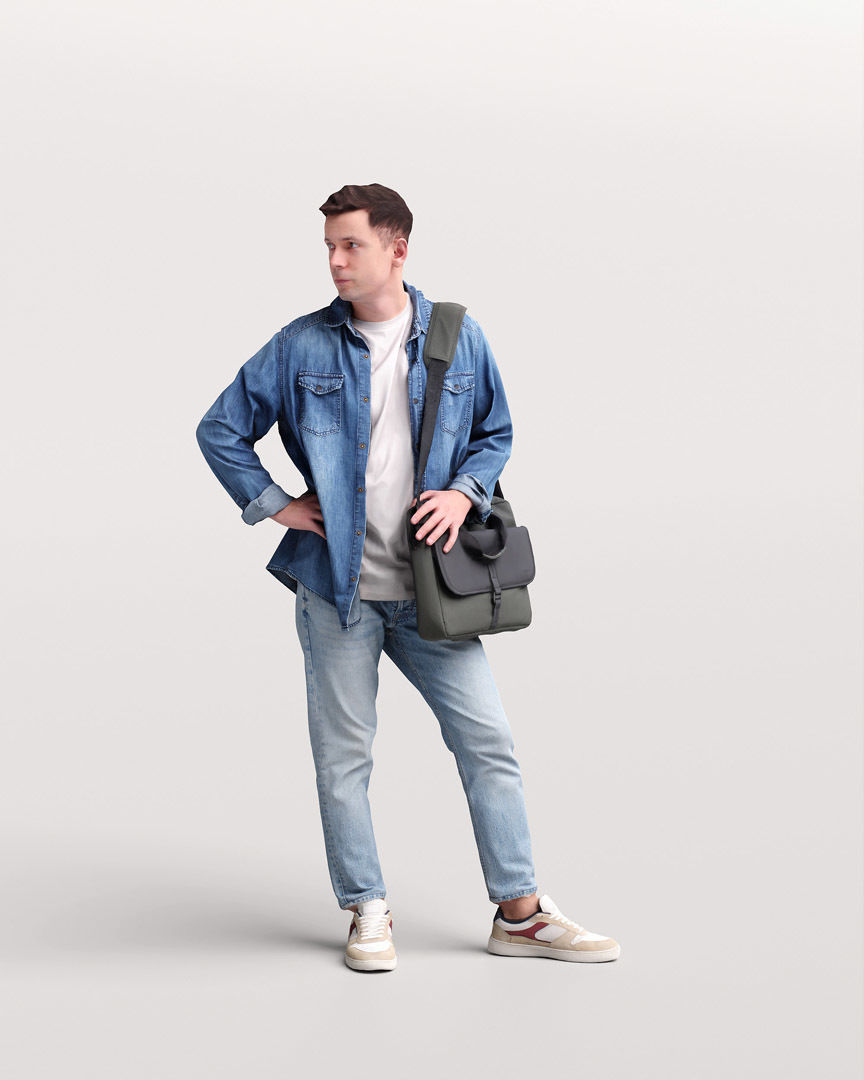 Humano Standing Man 2202-07 3D model_2