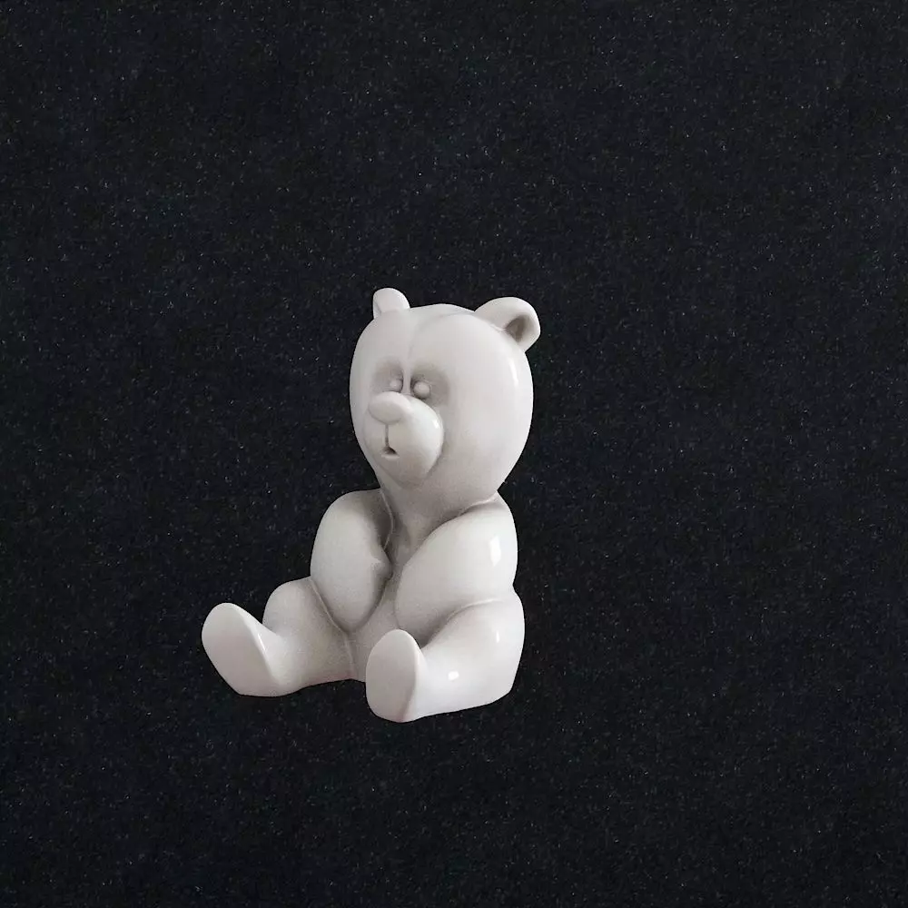 Bear pendant 3D print model_0