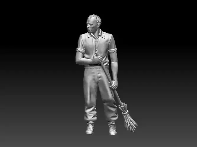 worker 3D print model