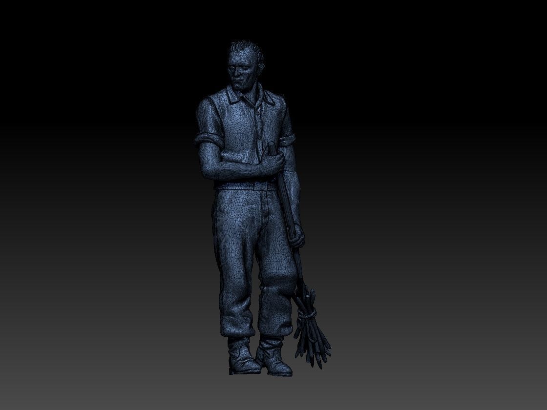 worker 3D print model_9
