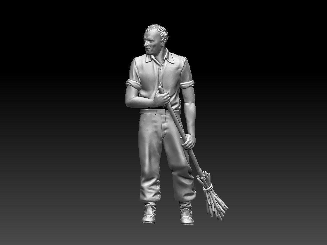 worker 3D print model_10