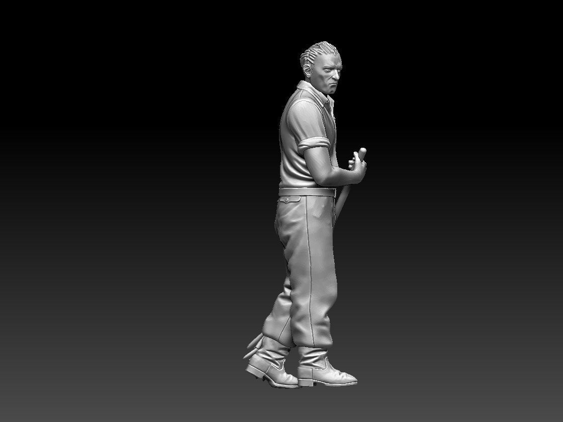 worker 3D print model_27