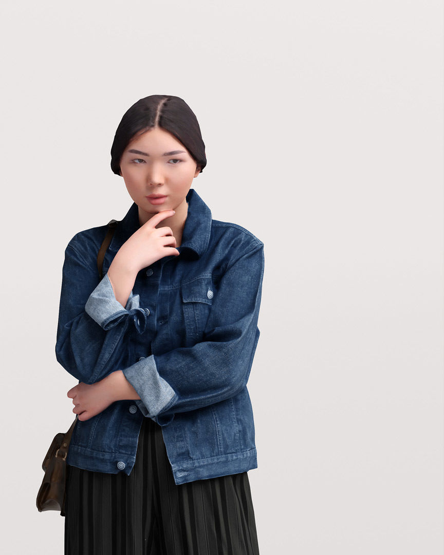 Humano Standing Woman 2202-06 3D model_10