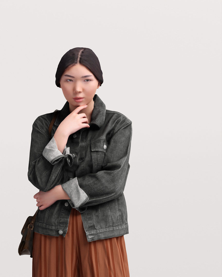 Humano Standing Woman 2202-06 3D model_15