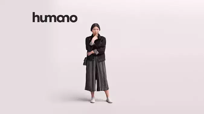 Humano Standing Woman 2202-06 3D model