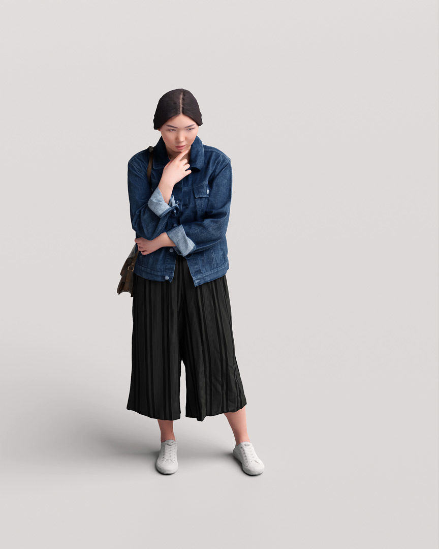 Humano Standing Woman 2202-06 3D model_11