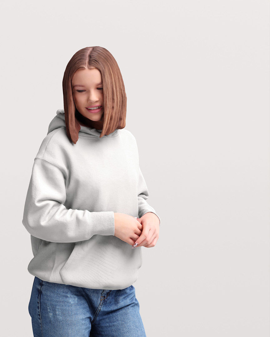 Humano Standing Woman 2202-05 3D model_6