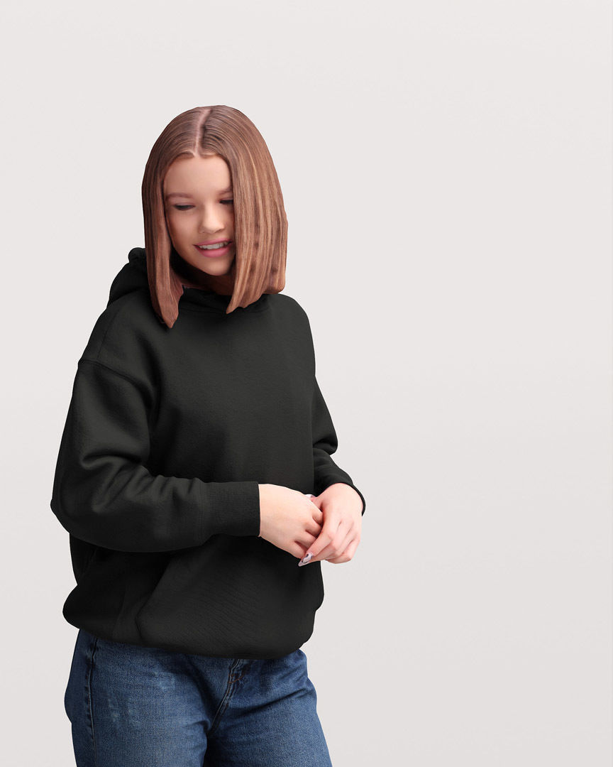 Humano Standing Woman 2202-05 3D model_9