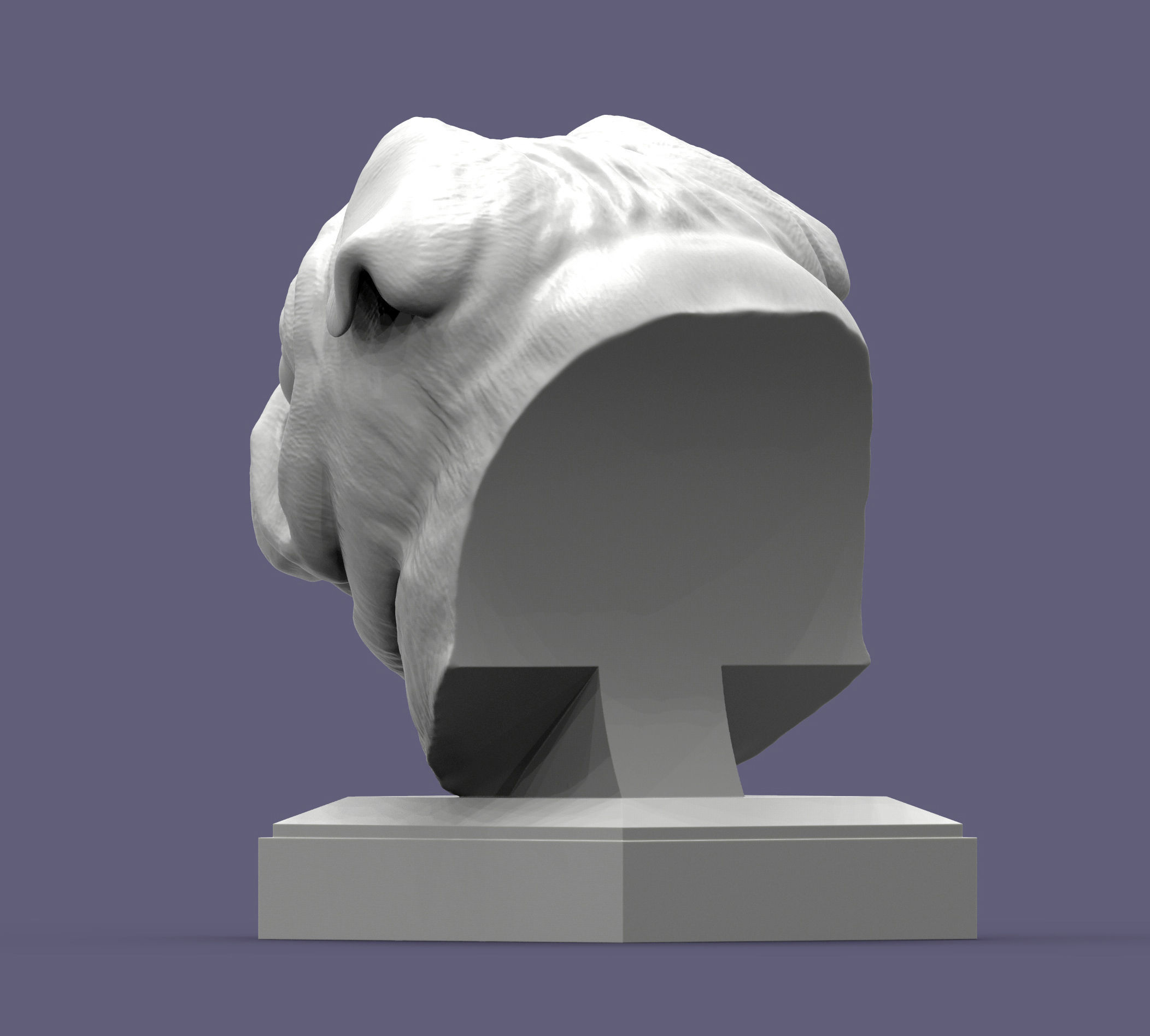 Pug for 3D printing 3D print model_3