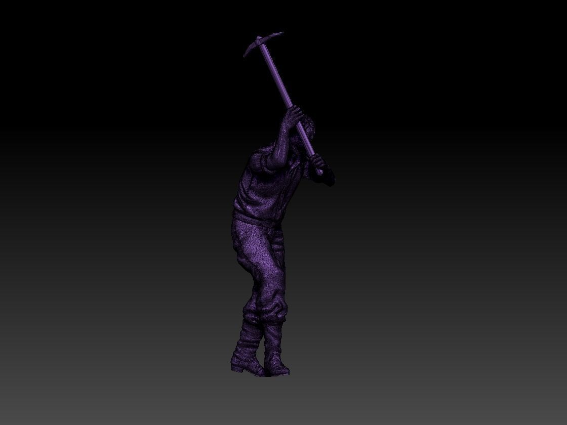 worker 3D print model_12