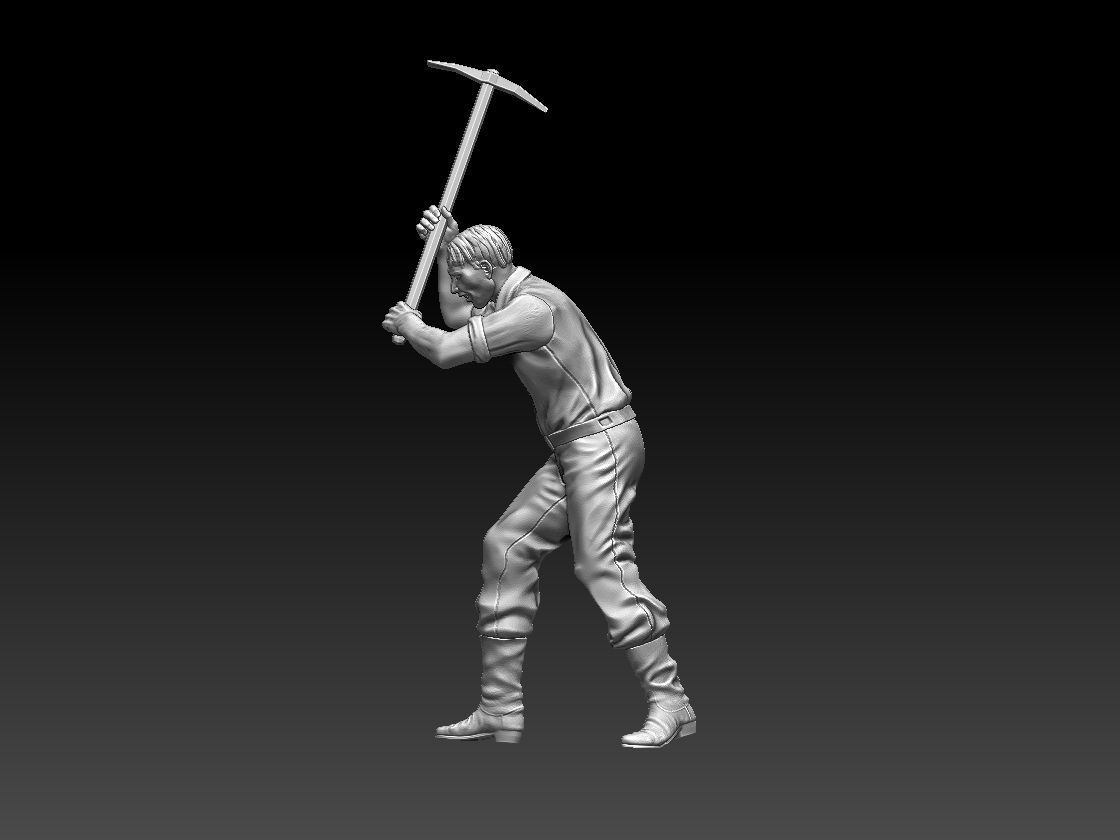 worker 3D print model_15