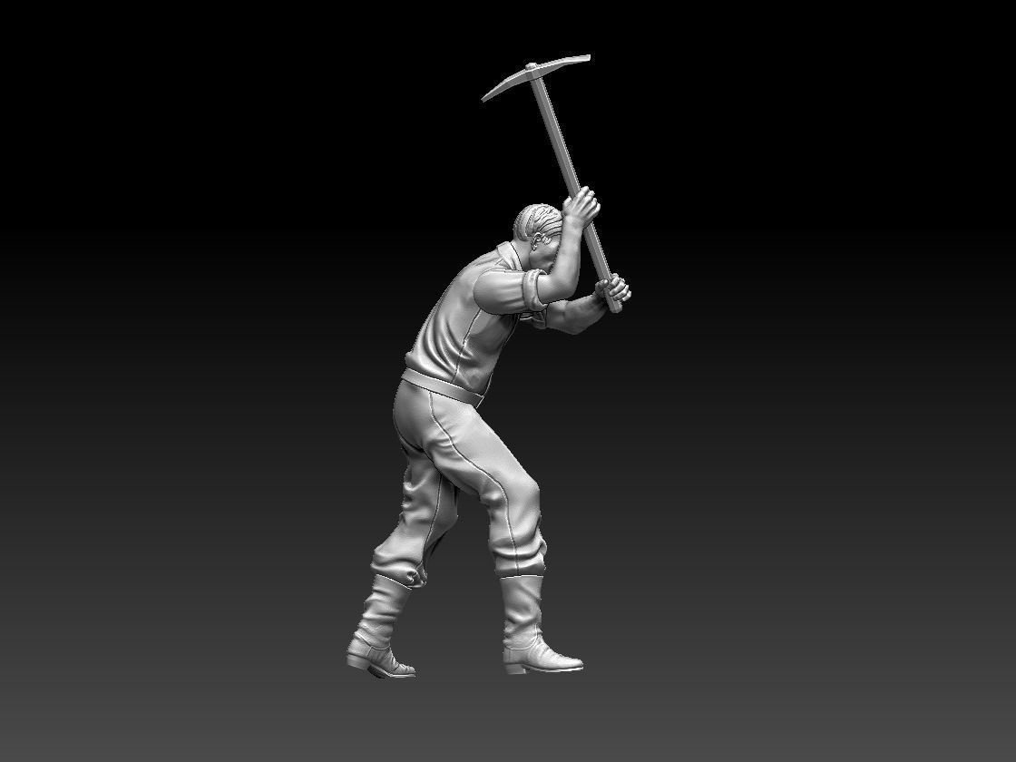 worker 3D print model_16