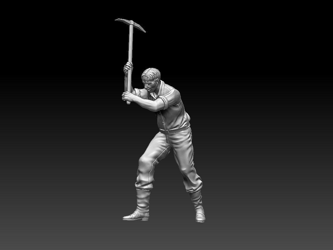 worker 3D print model_9